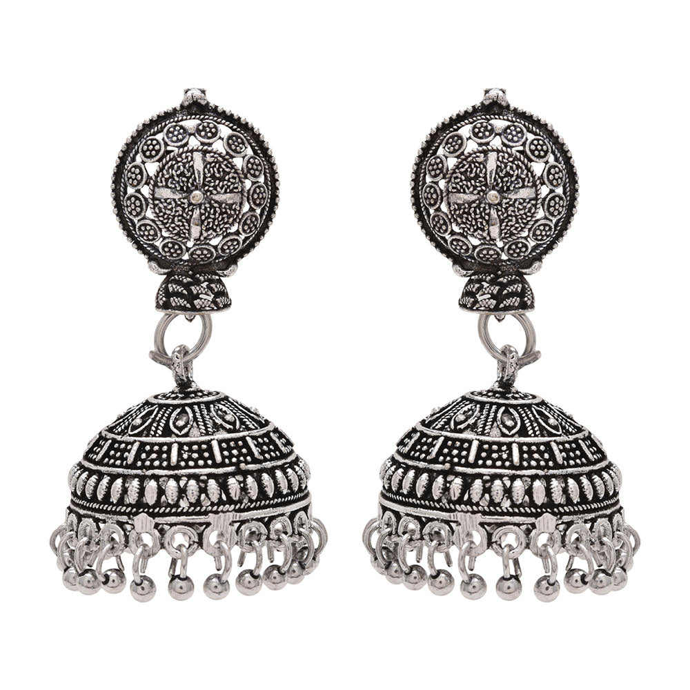 Kord Store Glorious Matt Finish Jhumki Earring For Women  - KSEAR70069
