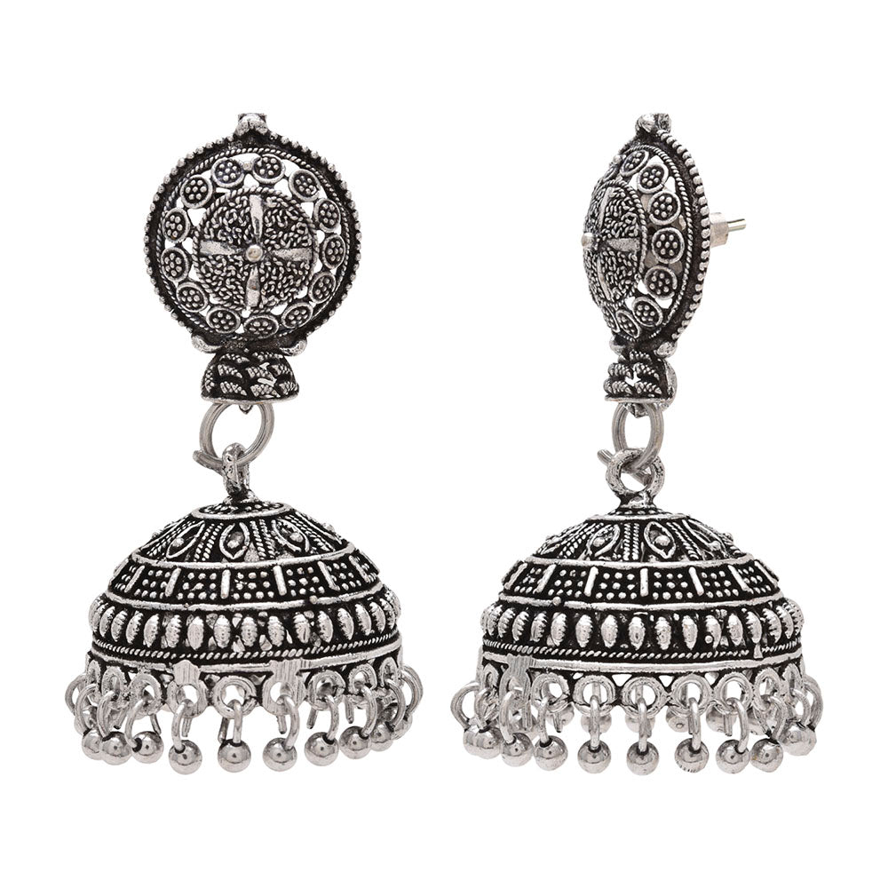 Kord Store Glorious Matt Finish Jhumki Earring For Women  - KSEAR70069