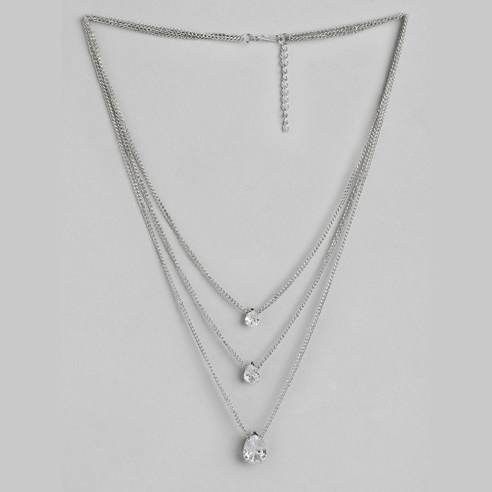 Kord Store Modern Rose Gold and Oxidised Plated Set Of 2 Necklace combo For Girls and Women  - KSJWLRYCOMBO39