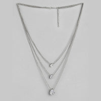 Kord Store Modern Rose Gold and Oxidised Plated Set Of 2 Necklace combo For Girls and Women  - KSJWLRYCOMBO39