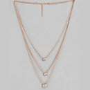 Kord Store Modern Rose Gold and Oxidised Plated Set Of 2 Necklace combo For Girls and Women  - KSJWLRYCOMBO39