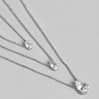 Kord Store Desirable Rose Gold and Oxidised Plated Set Of 2 Necklace combo For Girls and Women  - KSJWLRYCOMBO40