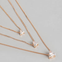 Kord Store Desirable Rose Gold and Oxidised Plated Set Of 2 Necklace combo For Girls and Women  - KSJWLRYCOMBO40