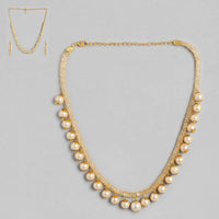 Kord Store Beautiful Gold Plated Set Of 2 Necklace Set Combo For Girls and Women  - KSJWLRYCOMBO59