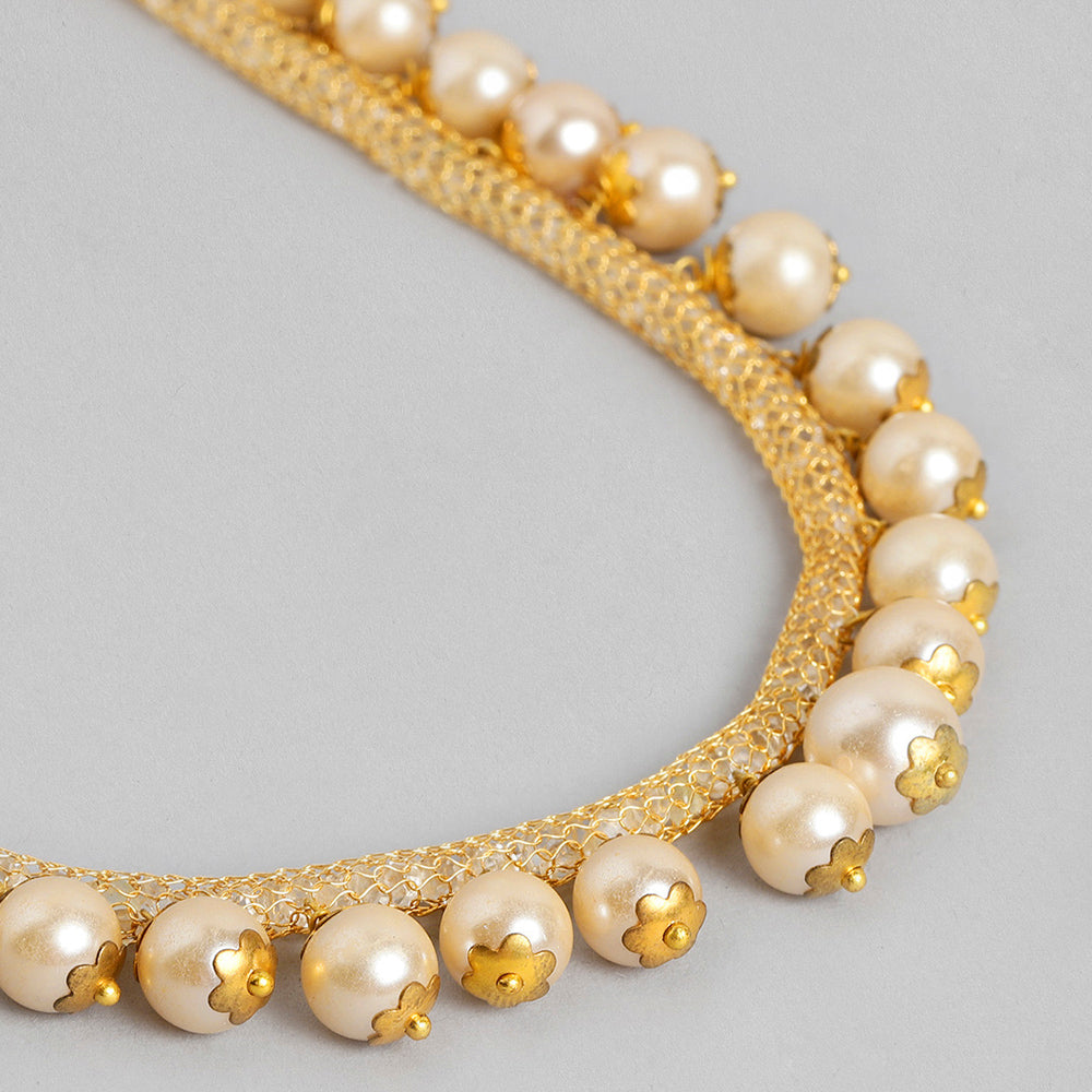 Kord Store Beautiful Gold Plated Set Of 2 Necklace Set Combo For Girls and Women  - KSJWLRYCOMBO59