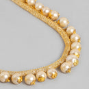 Kord Store Beautiful Gold Plated Set Of 2 Necklace Set Combo For Girls and Women  - KSJWLRYCOMBO59