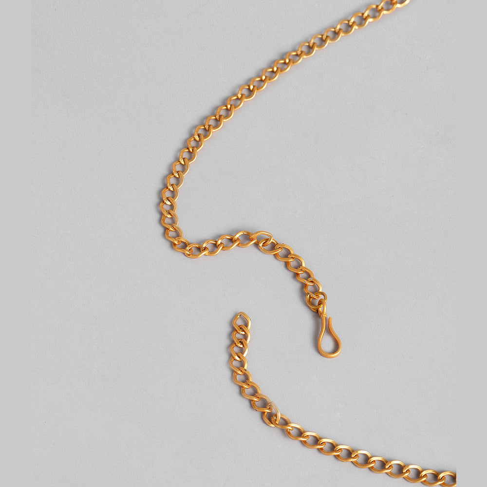 Kord Store Gorgeous Gold plated Ruby and Pearl Kamarbandh For Girls and Women