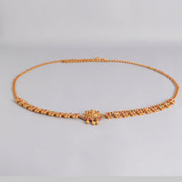 Kord Store Traditional Gold plated Ruby and White Stone Kamarbandh For Girls and Women