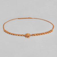 Kord Store Traditional Gold plated Ruby and White Stone Kamarbandh For Girls and Women