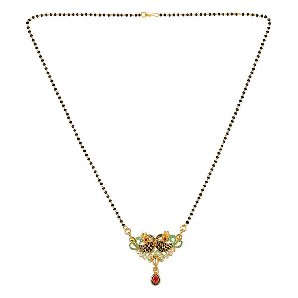 Bhavi Jewels Gold Plated Austrian Stone Manglasutra