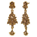 Kord Store Traditional Designer Flower Shape Lct Stone Gold Plated Choker Necklace Set For Women  - KSNKE60114