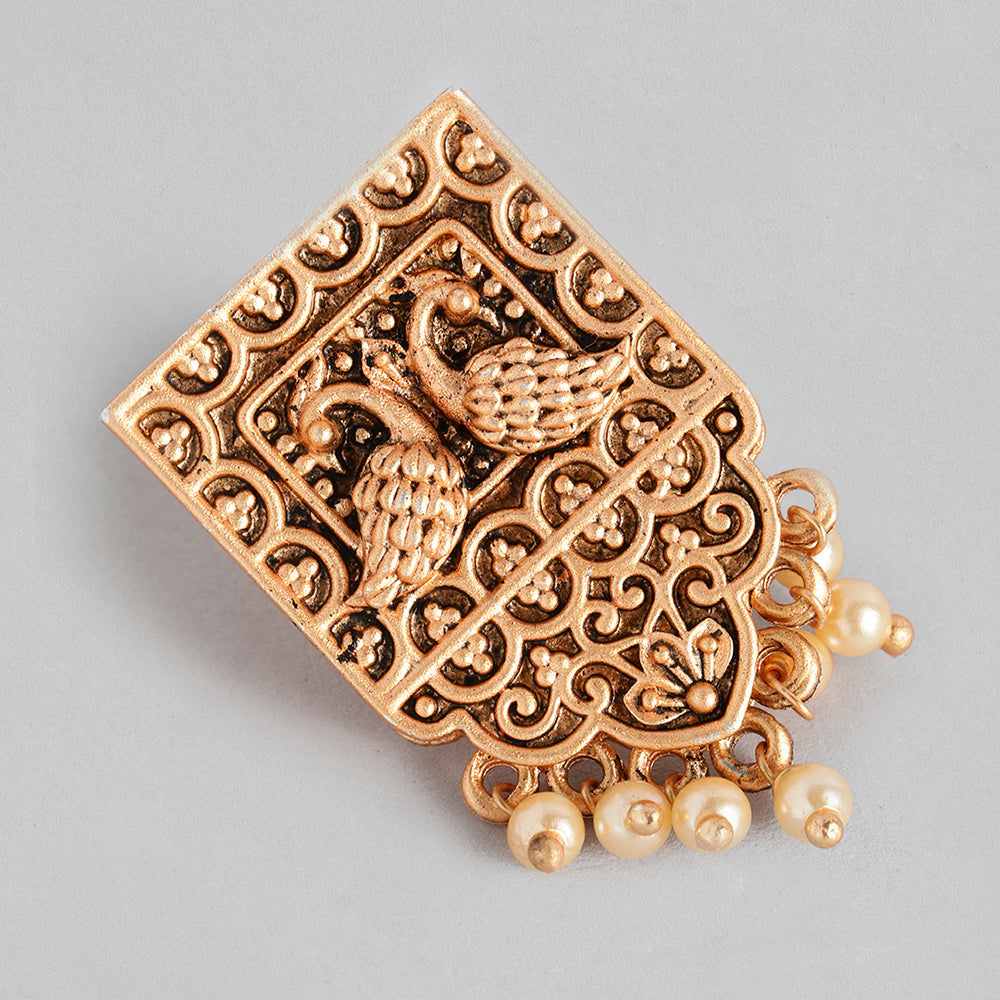 Kord Store Stylist Rose Gold Platted Beads Necklace Set For Girls and Women