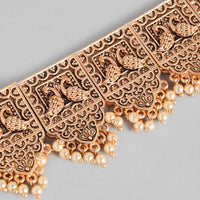 Kord Store Stylist Rose Gold Platted Beads Necklace Set For Girls and Women