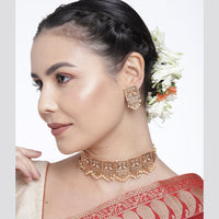 Kord Store Stylist Rose Gold Platted Beads Necklace Set For Girls and Women