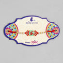 Kord Store 'Swastik' Mark Mint Green And Ruby Minakari Thread Moti Gold Finish Rakhi Set Of 1 For Brother