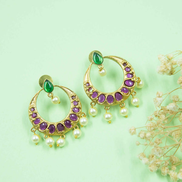 Nipura Kundan Kalapi Dangler Earrings