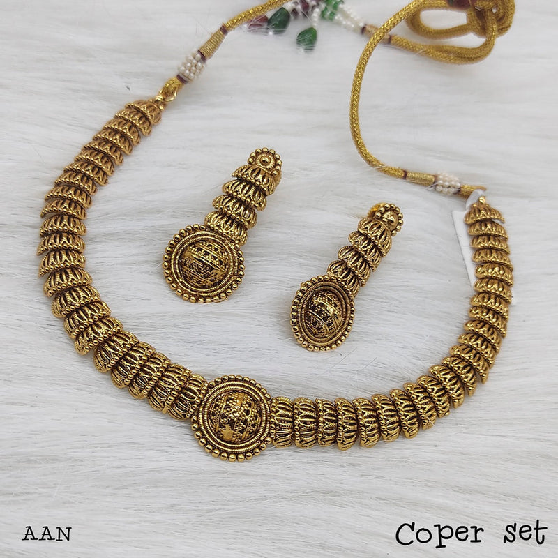 Lucentarts Jewellery Copper Designer Necklace Set