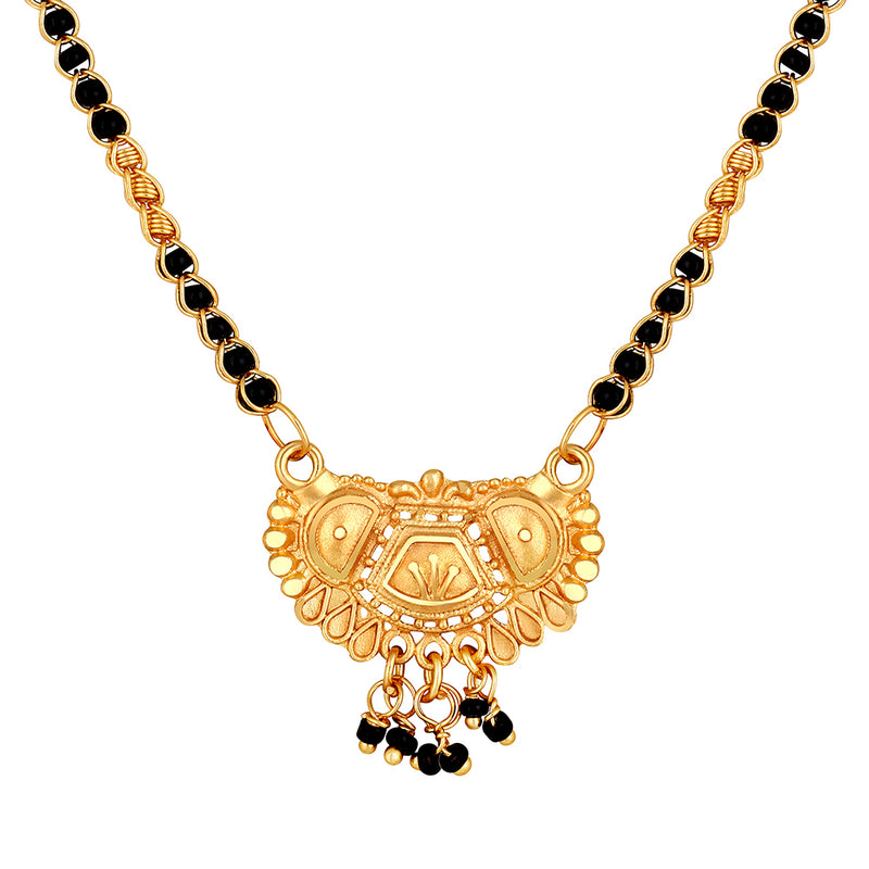 Shrishti Fashion Pretty Traditional Gold Plated Mangalsutra For Women