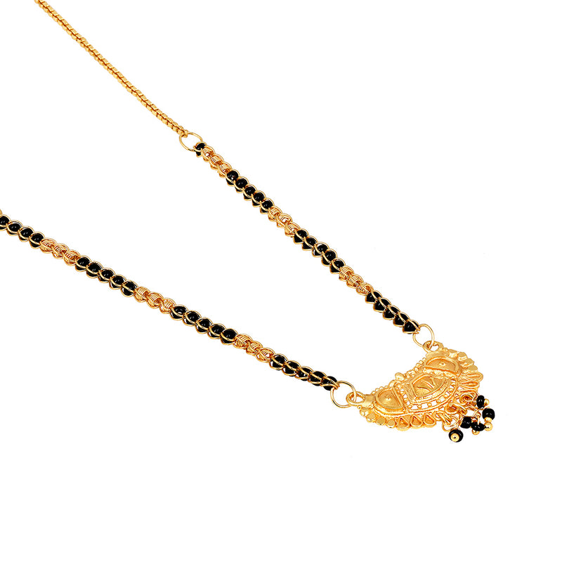 Shrishti Fashion Pretty Traditional Gold Plated Mangalsutra For Women