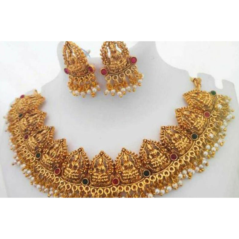 Metro Bangles Laxmi Set Golden Polish Necklace Pack Of 6 Necklace Set