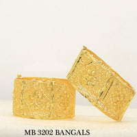 Mahavir Forming Gold Plated Bangle Set - MB 3202 BANGALS