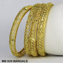 Mahavir Forming Gold Plated Bangle Set - MB 829 BANGALS