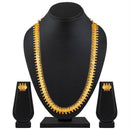 Etnico 18K Gold Plated Traditional South Indian Stylish Coin Maharani Haar Necklace With Earrings For Women & Girls (MC045)