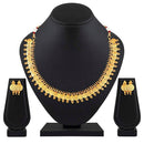 Etnico 18K Gold Plated Traditional South Indian Stylish Coin Necklace With Earrings For Women & Girls (MC061FL)