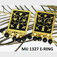 Mahavir Gold Plated Meenakari And Beads Designer Dangler Earrings