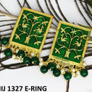 Mahavir Gold Plated Meenakari And Beads Designer Dangler Earrings