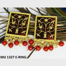 Mahavir Gold Plated Meenakari And Beads Designer Dangler Earrings