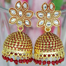Mahavir Gold Plated Meenakari And Kundan Designer Jhumki Earrings