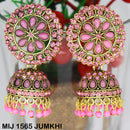 Mahavir Gold Plated Pota And Austrian Stone Designer Jhumki Earrings