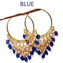 Mahavir Gold Plated Beads Dangler Earrings