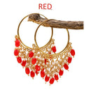 Mahavir Gold Plated Beads Dangler Earrings