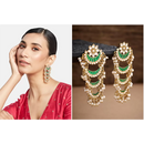 Mahavir Gold Plated Dangler Earrings