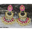 Mahavir Gold Plated Designer Dangler Earrings - MIJ 1325 BALI
