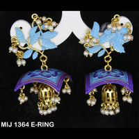 Mahavir Gold Plated Designer Dangler Earrings - MIJ 1364 E-RING