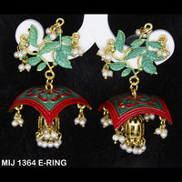 Mahavir Gold Plated Designer Dangler Earrings - MIJ 1364 E-RING