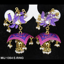 Mahavir Gold Plated Designer Dangler Earrings - MIJ 1364 E-RING