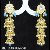 Mahavir Gold Plated Designer Jhumki Earrings - MIJ 1375 JUMKHI