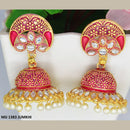 Mahavir Gold Plated Meenakari And Kundan Designer Jhumki Earrings - MIJ 1383 Jumkhi