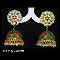 Mahavir Gold Plated Designer Jhumki Earrings - MIJ 1432 JUMKHI