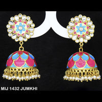 Mahavir Gold Plated Designer Jhumki Earrings - MIJ 1432 JUMKHI