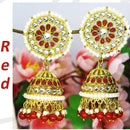 Mahavir Gold Plated Jhumki Earrings