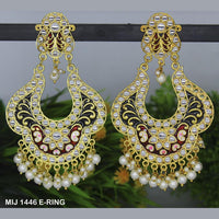 Mahavir Gold Plated Designer Dangler Earrings - MIJ 1446 E-RING