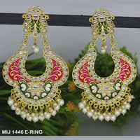 Mahavir Gold Plated Designer Dangler Earrings - MIJ 1446 E-RING