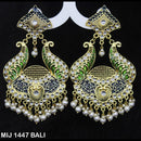 Mahavir Gold Plated Designer Dangler Earrings - MIJ 1447 BALI