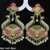 Mahavir Gold Plated Designer Dangler Earrings - MIJ 1447 BALI
