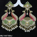 Mahavir Gold Plated Designer Dangler Earrings - MIJ 1447 BALI